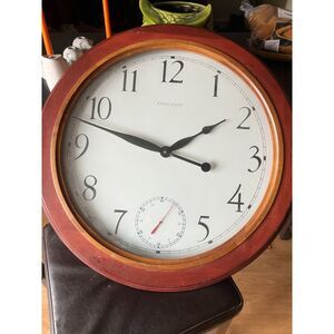 Ethan Allen  Canterbury Maple Wall Clock Large 25"